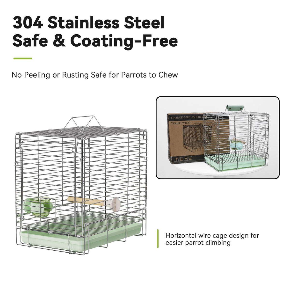 YOOSO WING Animal Cage in Green