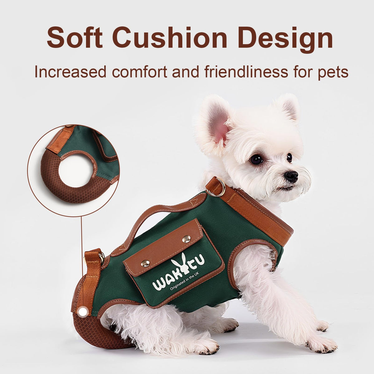 wakytu Animal Harness in S, Beige#01