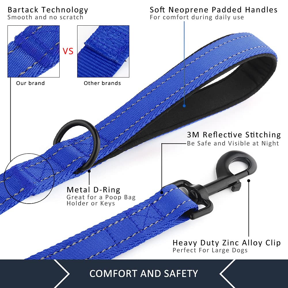 PLUTUS PET Leash in 4 FT, Navy Blue