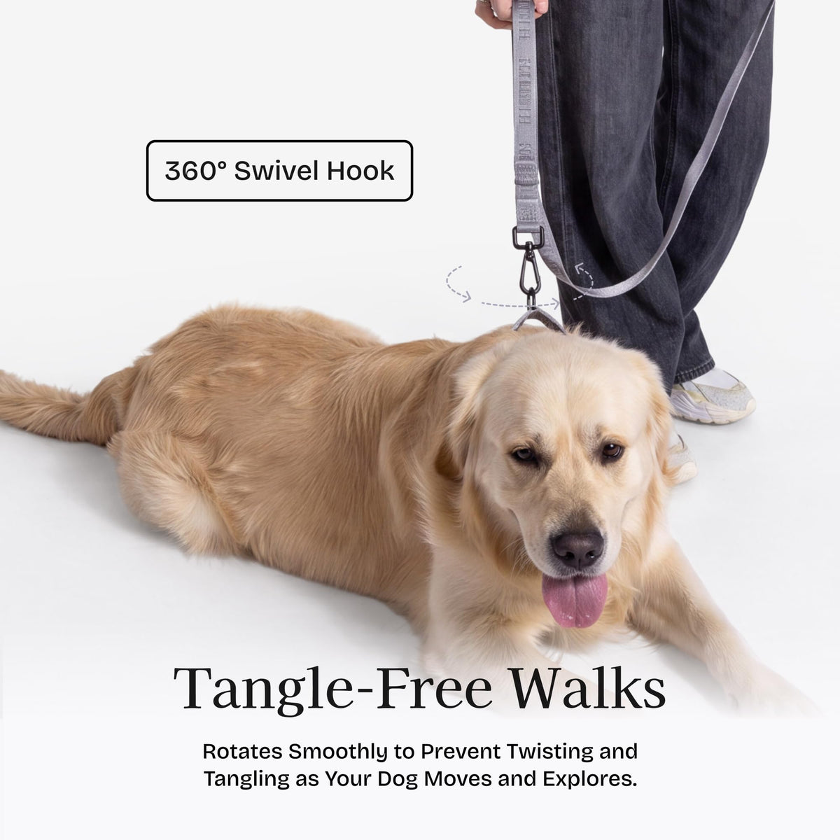 Fei and Eve Leash in 4FT, Twilight Gray