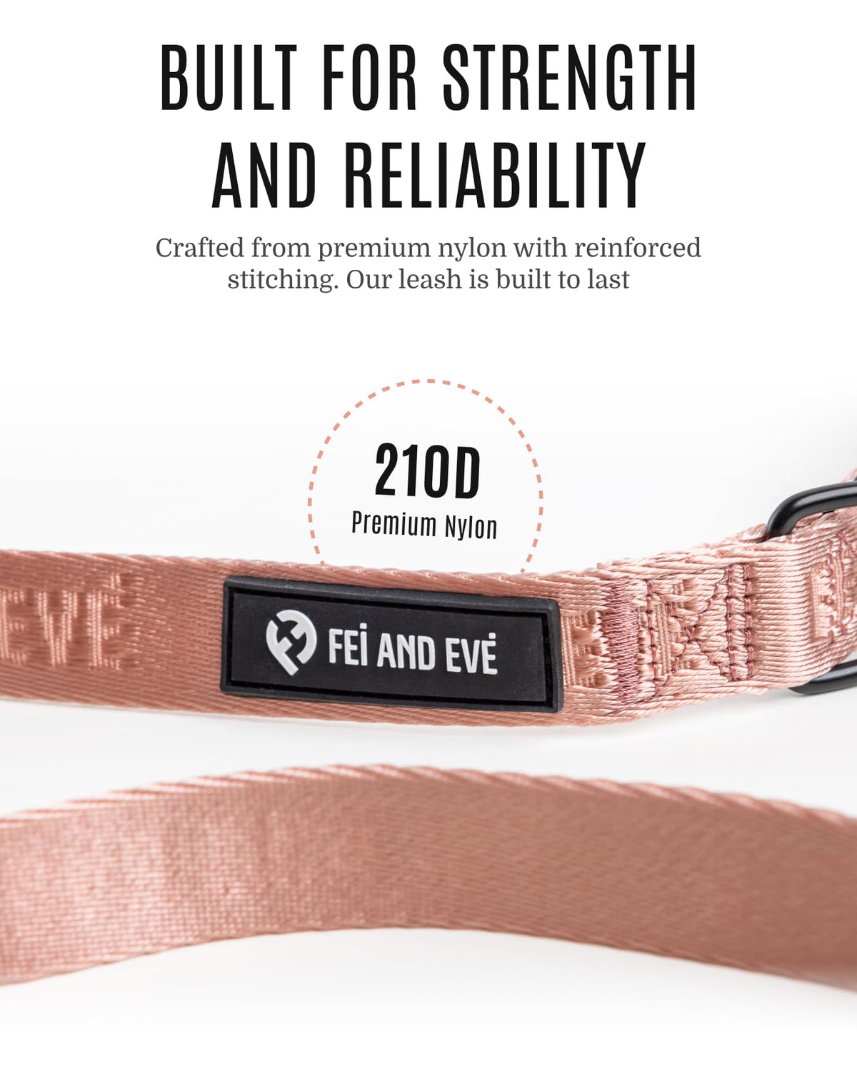 Fei and Eve Leash in 4FT, Pink