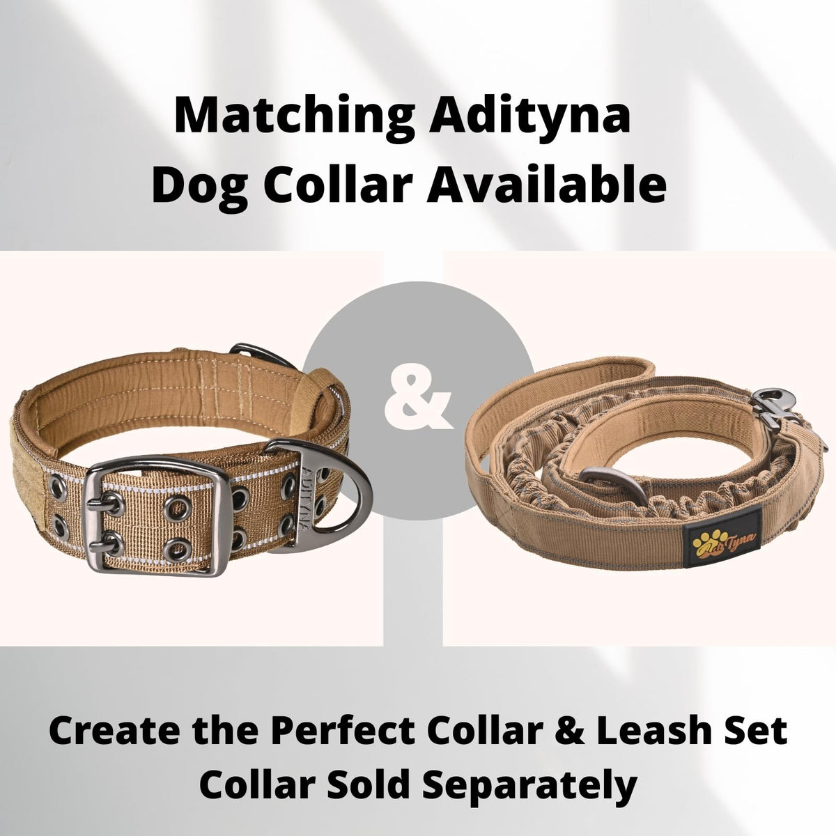 ADITYNA Leash in 6feet, Coyote Brown