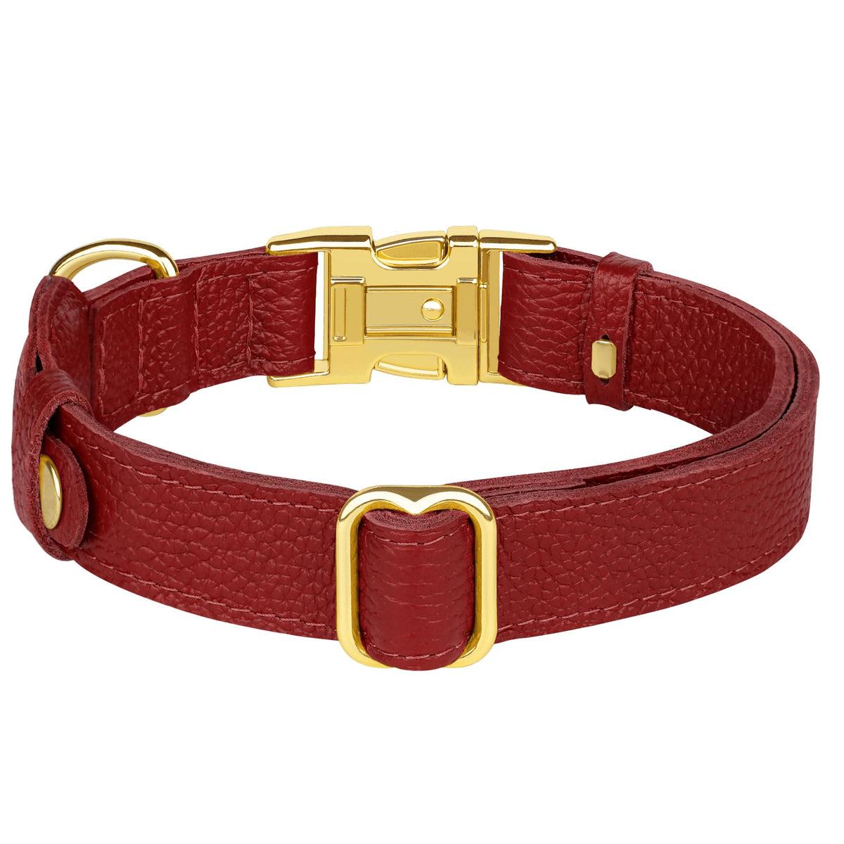 BUDKAS Animal Collar in XS, 9"-12" Neck Fit, Red
