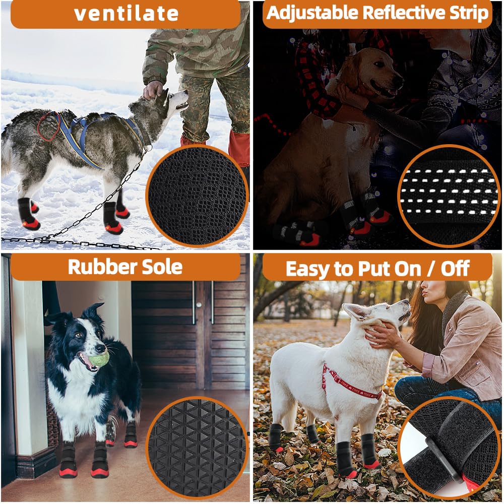 MUSIMC Paw Hoof Protector in Size 1: 1.57''x1.37''(L*W), B-Black red