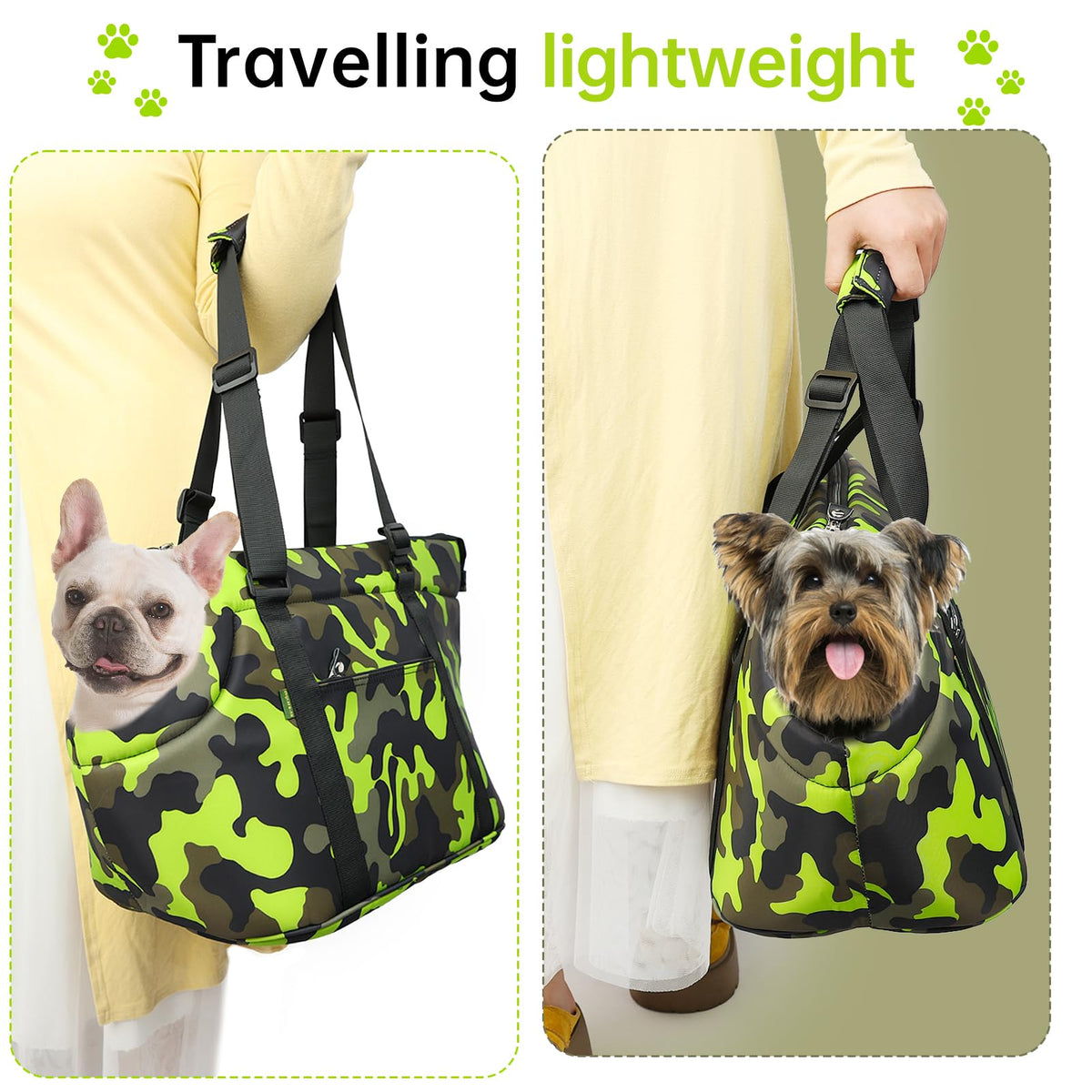 DELTAMANN Animal Carrier in 23.0"L x 6.0"W x 12.6"H, Camouflage Green