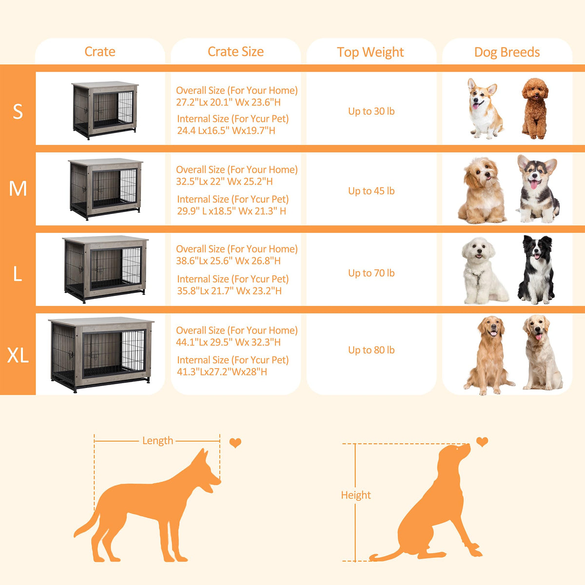 Shintenchi Animal Cage in 27.2"L x 20.1"W x 23.6"H, Grey