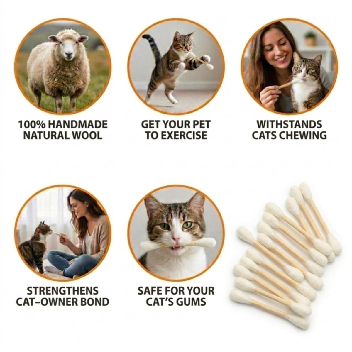 Glaciart One Pet Toy in Regular, Beige Swabs