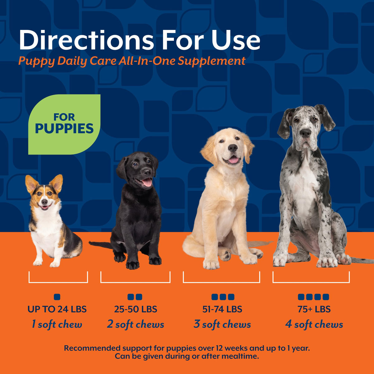 NaturVet Animal Vitamin in Puppy- 60 Soft Chews, Life Stages