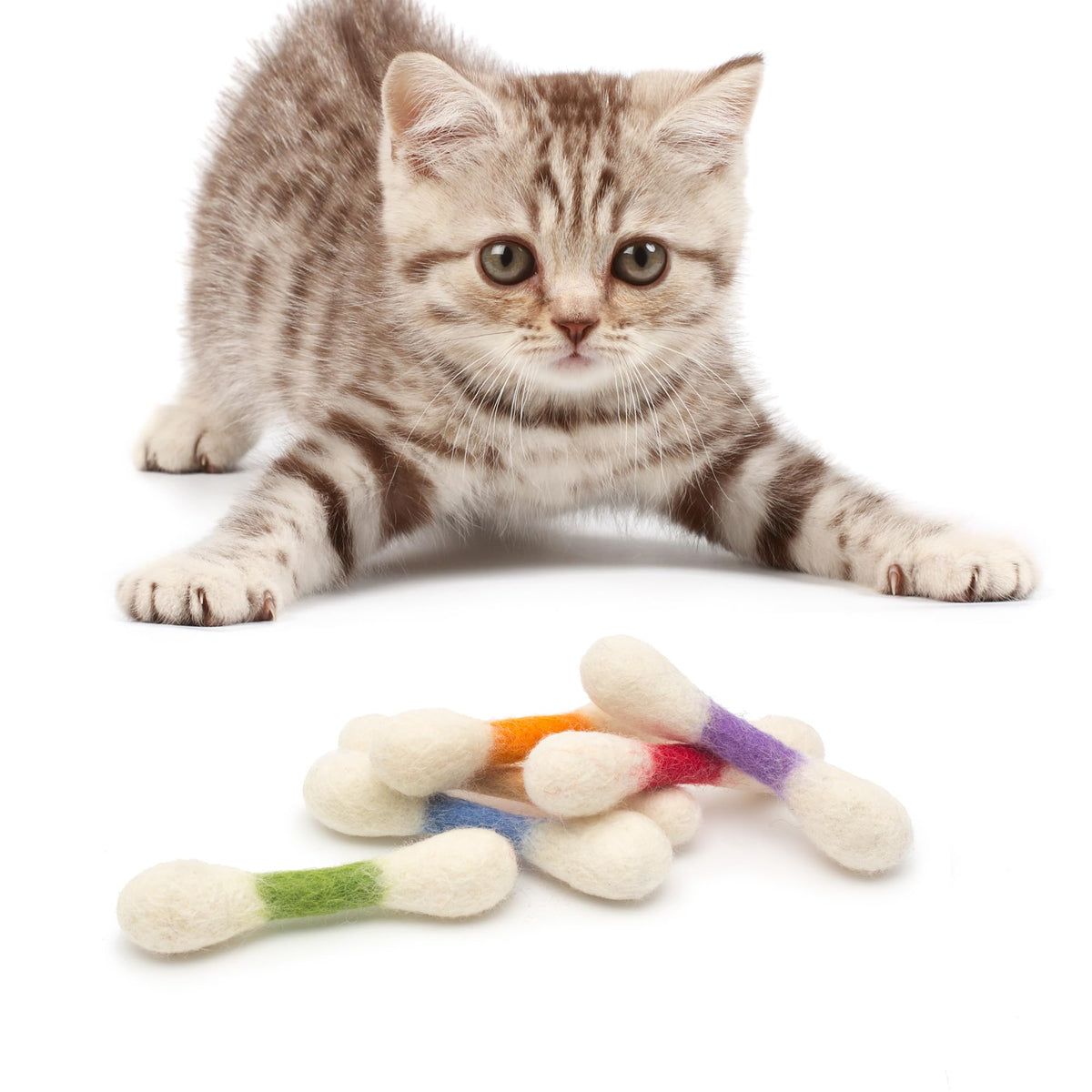 Glaciart One Pet Toy in Mini, Colorful Swabs