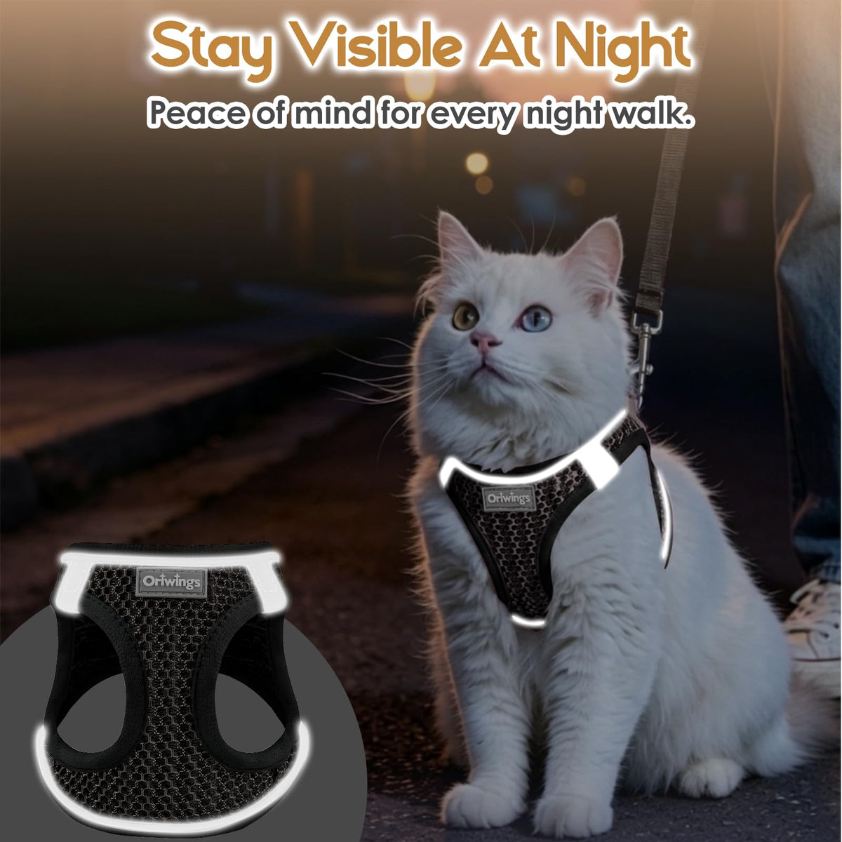 Oriwings Animal Harness in XXS, Black