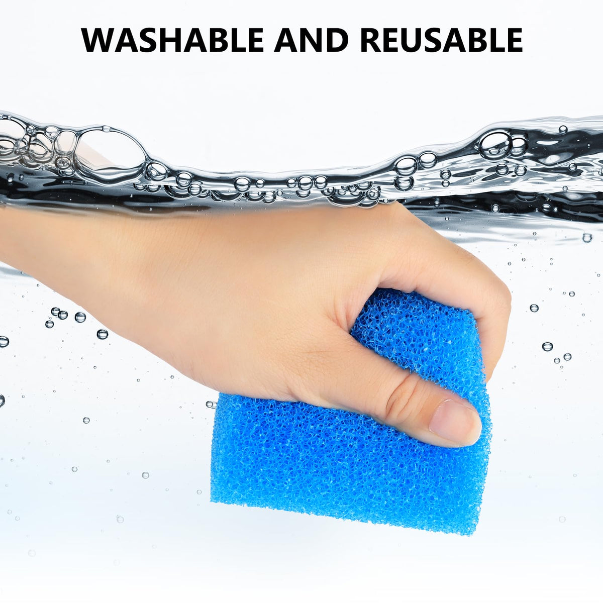 fishkeeper Pet Supplies in Replacement Sponge 3PCS, Blue