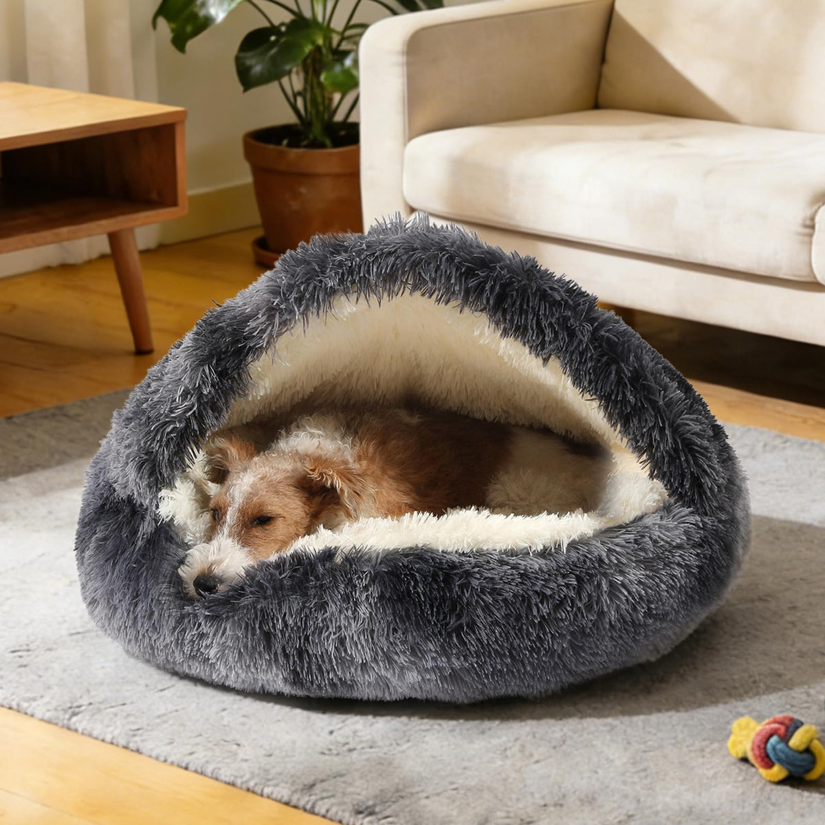 NOYAL Pet Bed Mat in X-Small 15.7'', Bandhnu Dark grey