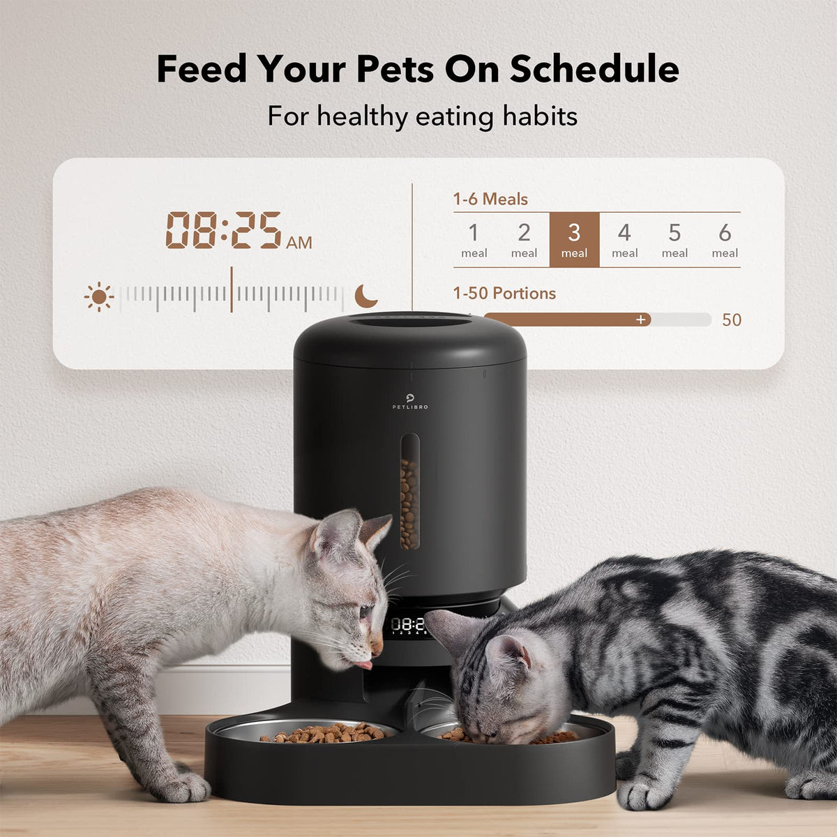 PETLIBRO Pet Feeder in 5L (Basic), Black