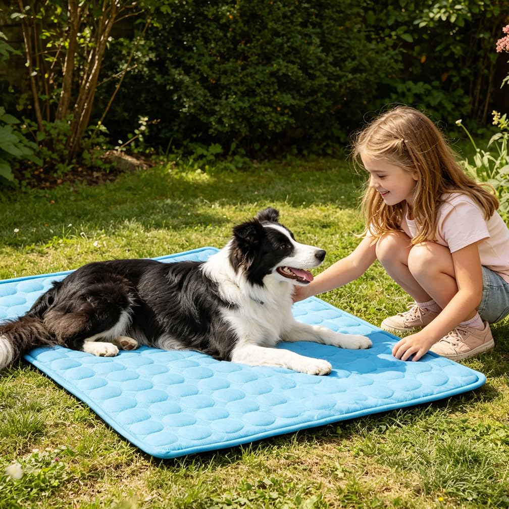 MeiLiMiYu Pet Bed Mat in 16x12 in, Blue