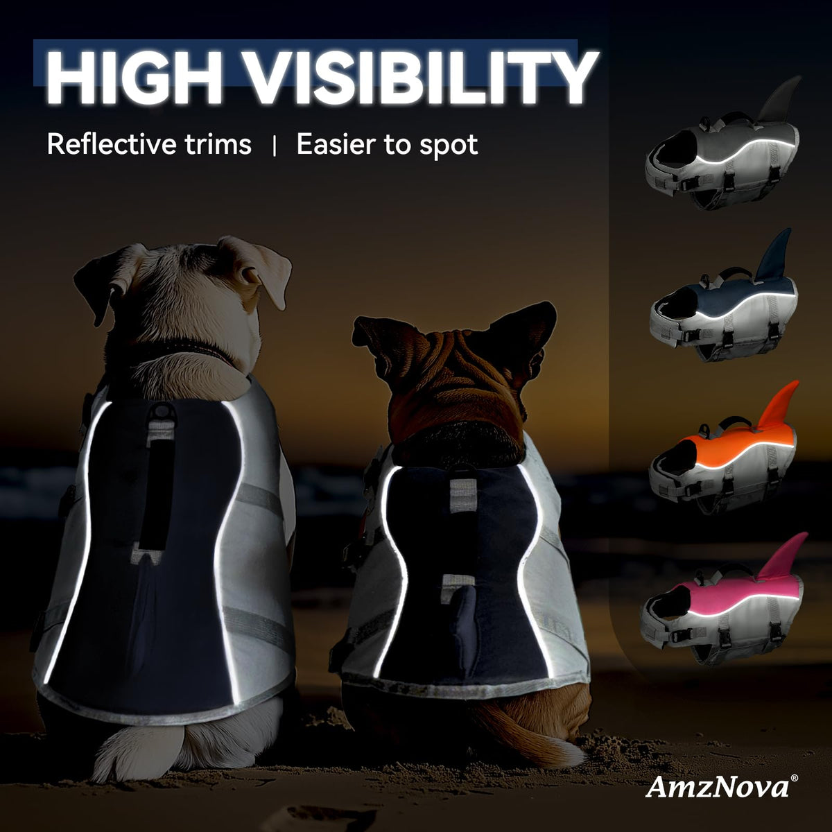 AMZNOVA Pet Apparel in XS: 13-18in (Chest Girth), Majolica Blue