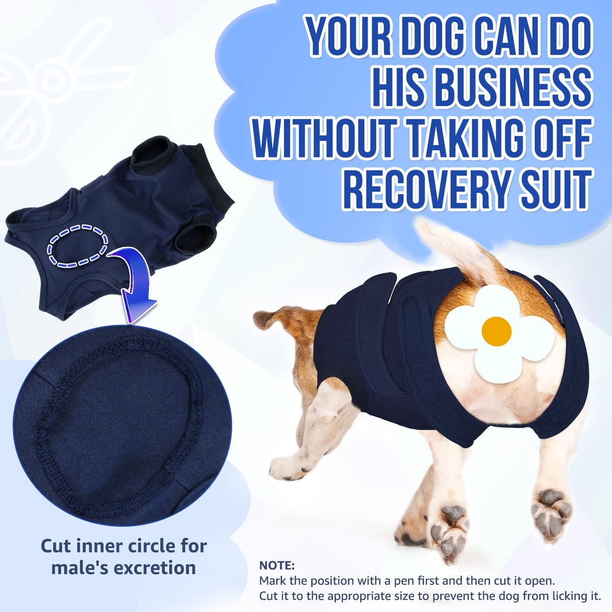 SlowTon Pet Apparel in X-Small, 2.Dark Blue