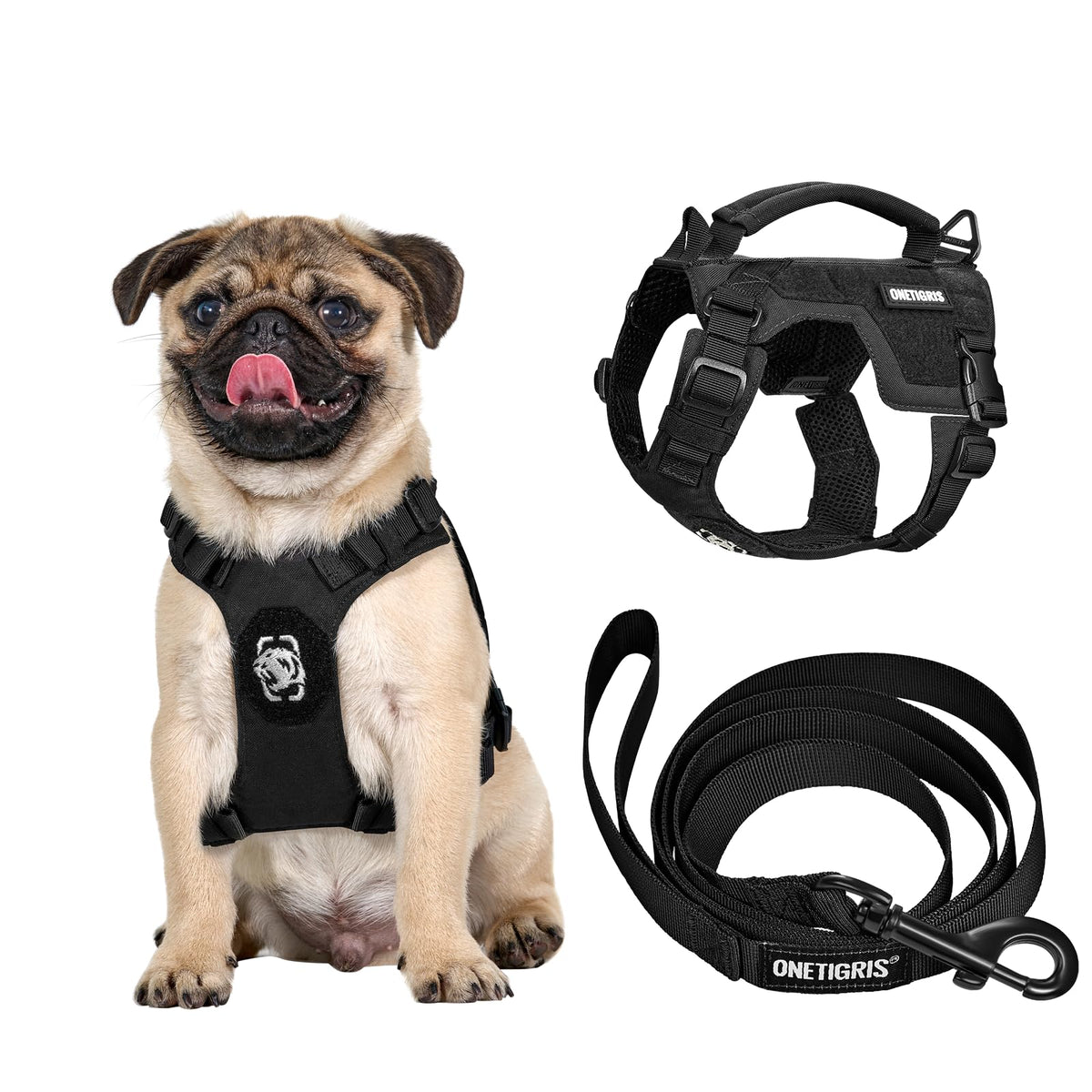 ONETIGRIS Animal Harness in XXS, Black