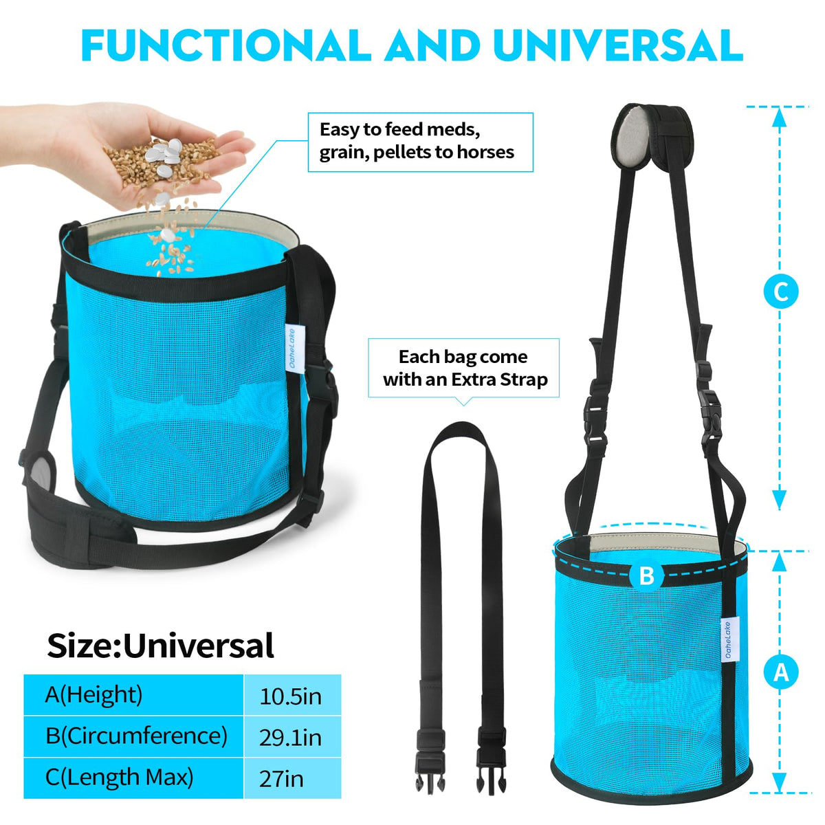OAHELAKE Pet Supplies in Universal, Sky blue