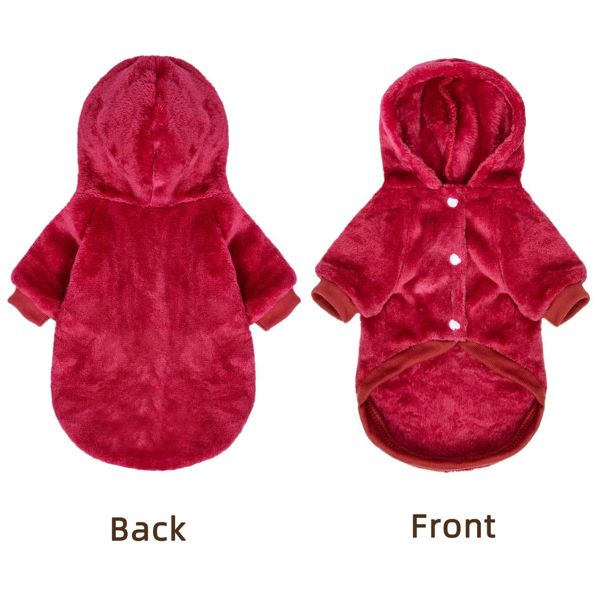 FABRICASTLE Pet Apparel in XX-Small, Wine red