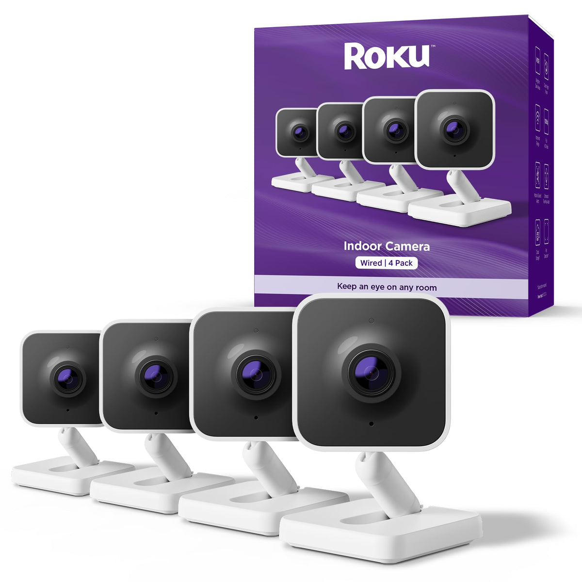 Roku Security Camera in 4 Pack