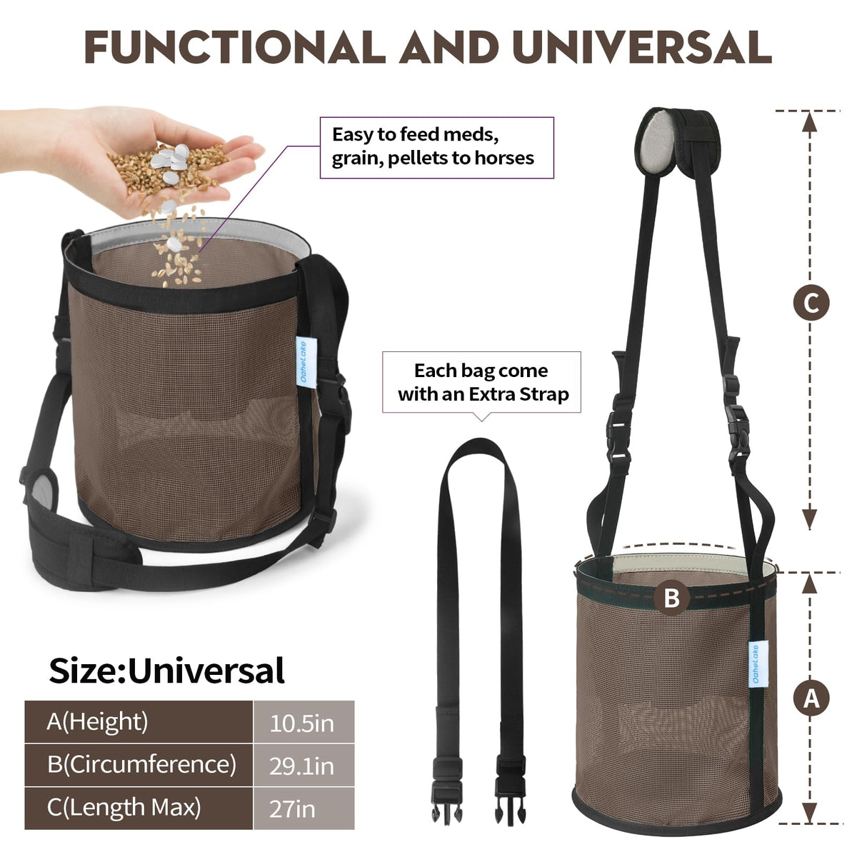OAHELAKE Pet Supplies in Universal, 2 Pcs Camel