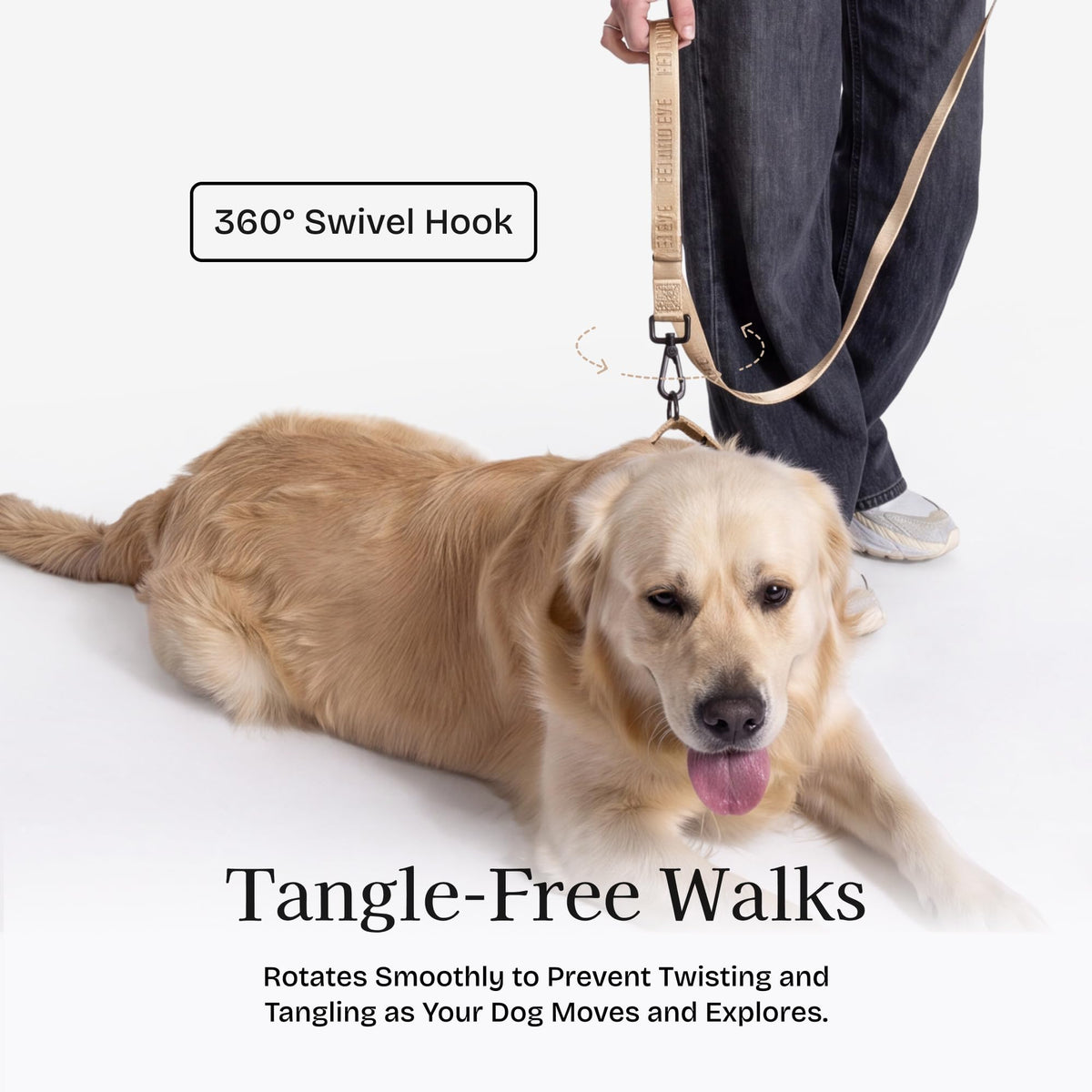 Fei and Eve Leash in 4FT, Champagne
