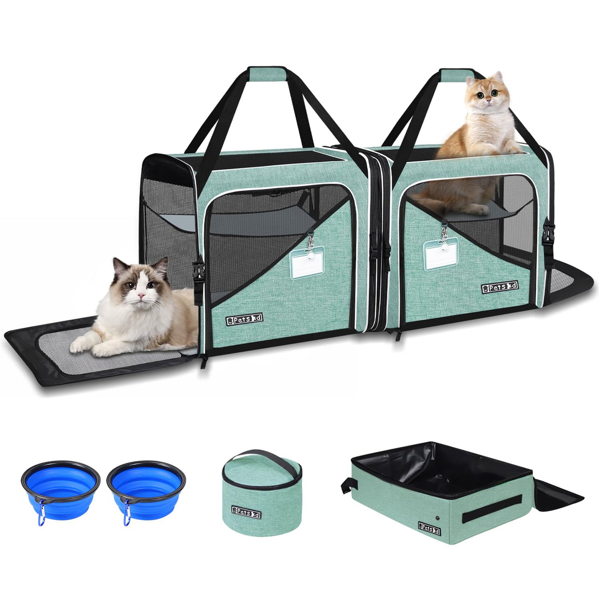 Petskd Animal Carrier in 38.0"L x 17.0"W x 18.0"H, Green
