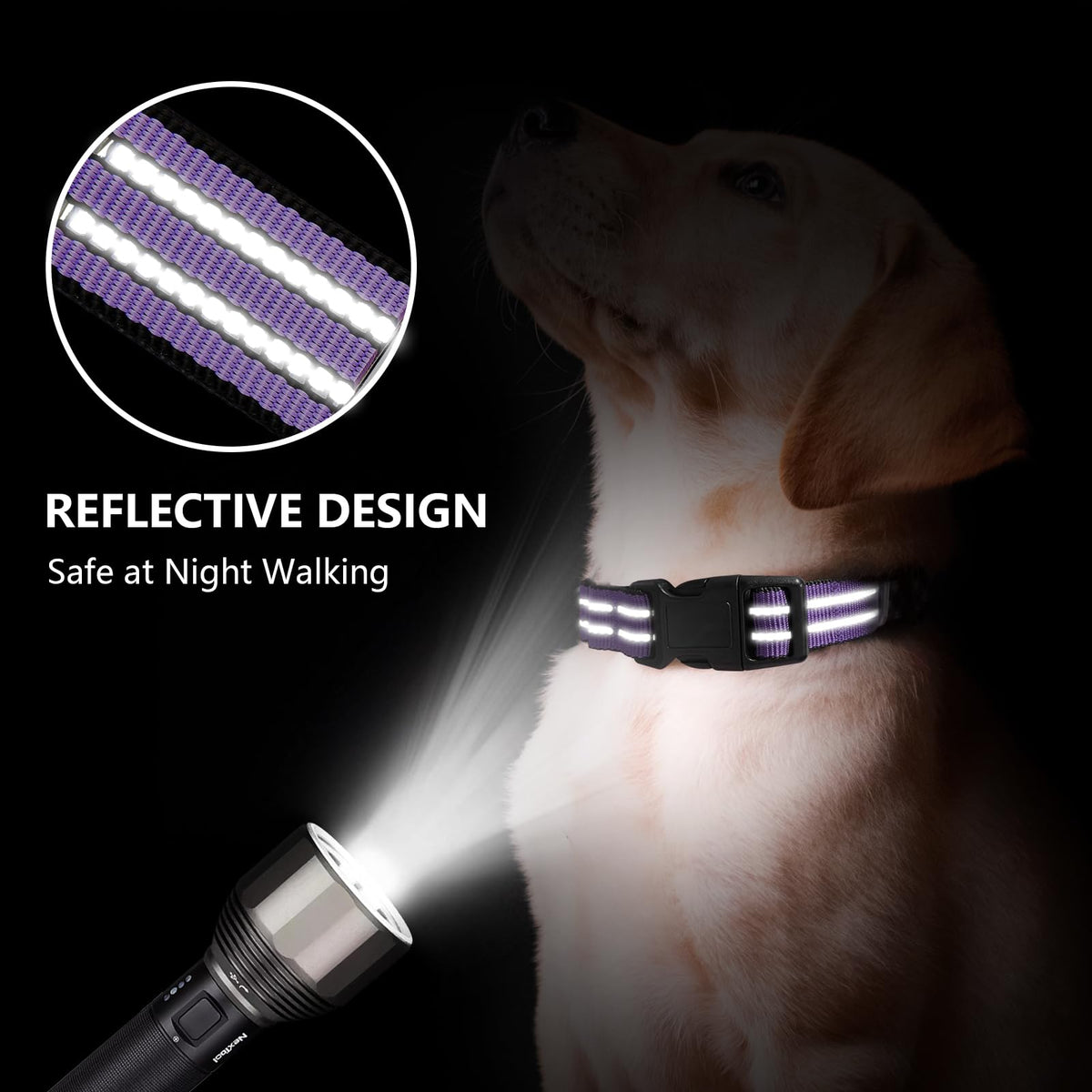 Hikiko Animal Collar in Small, Lavender