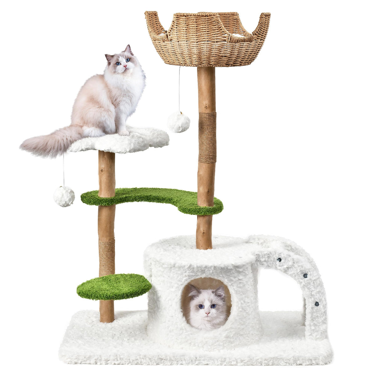 Easyego Pet Activity Structure in 45.6'', White&Green