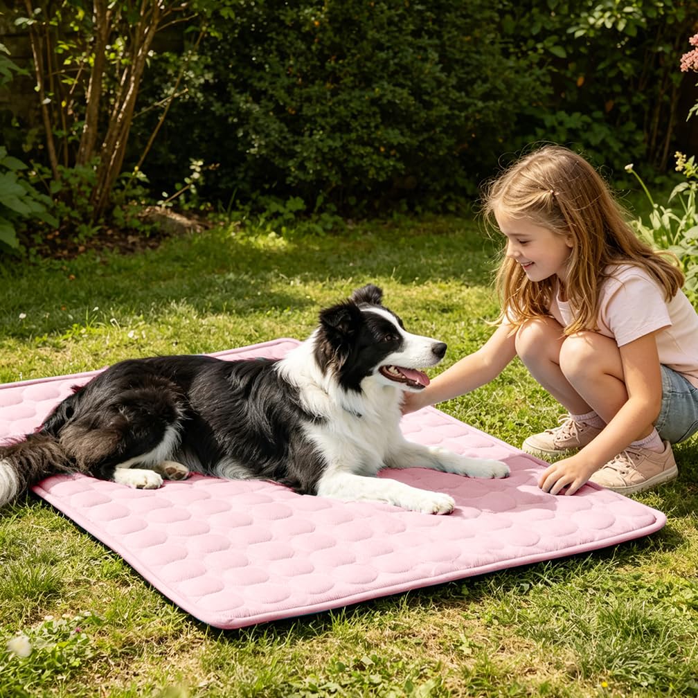 MeiLiMiYu Pet Bed Mat in 40x28 in, Pink