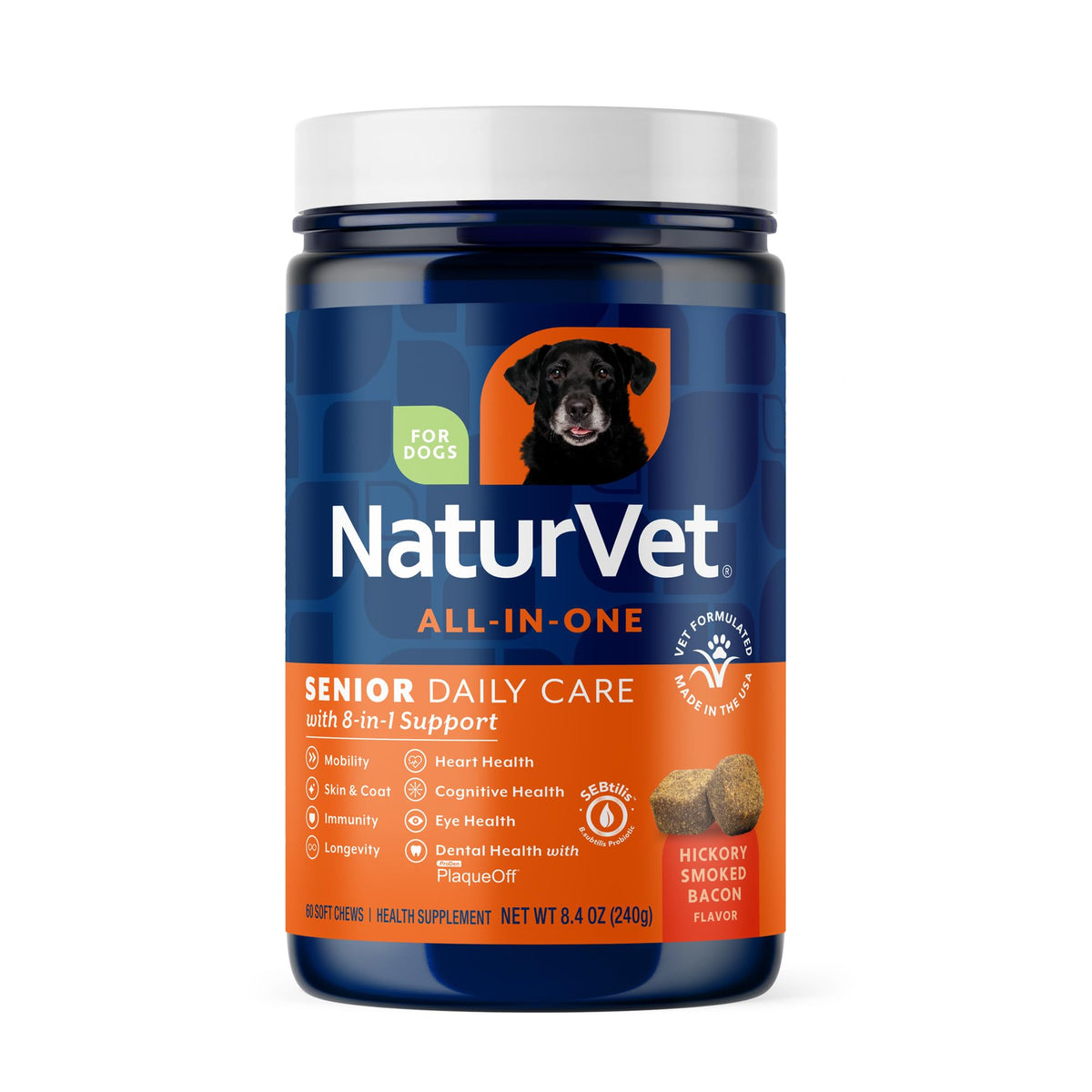 NaturVet Animal Vitamin in Senior- 60 Soft Chews, Life Stages