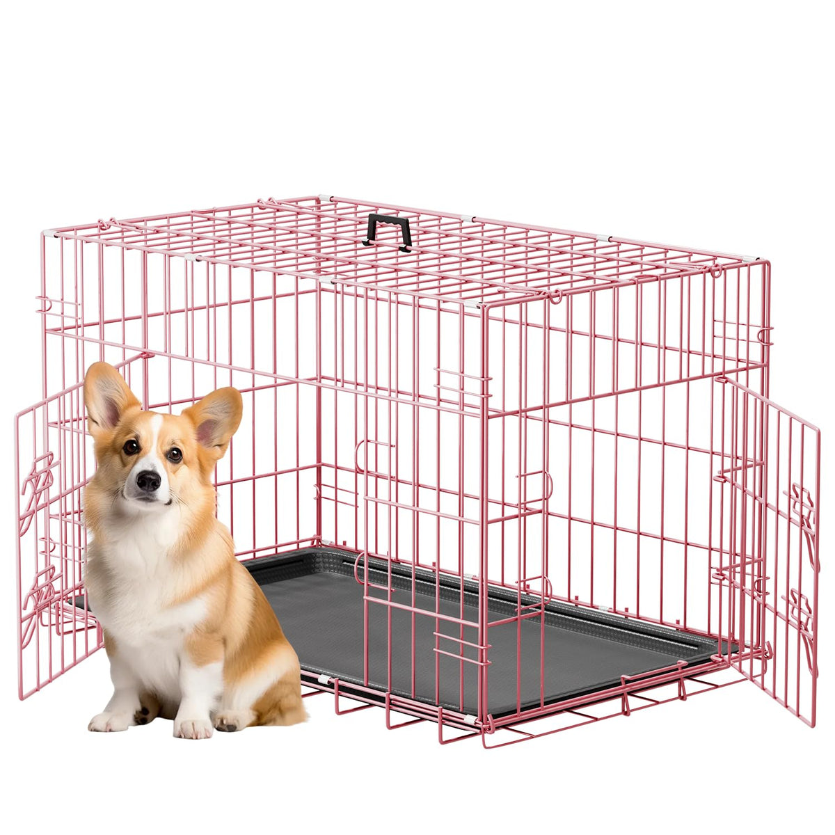 FDW Animal Cage in 30.0"L x 18.0"W x 20.0"H, Pink