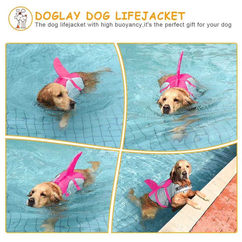 Doglay Pet Apparel in X-small, Pink-Shark