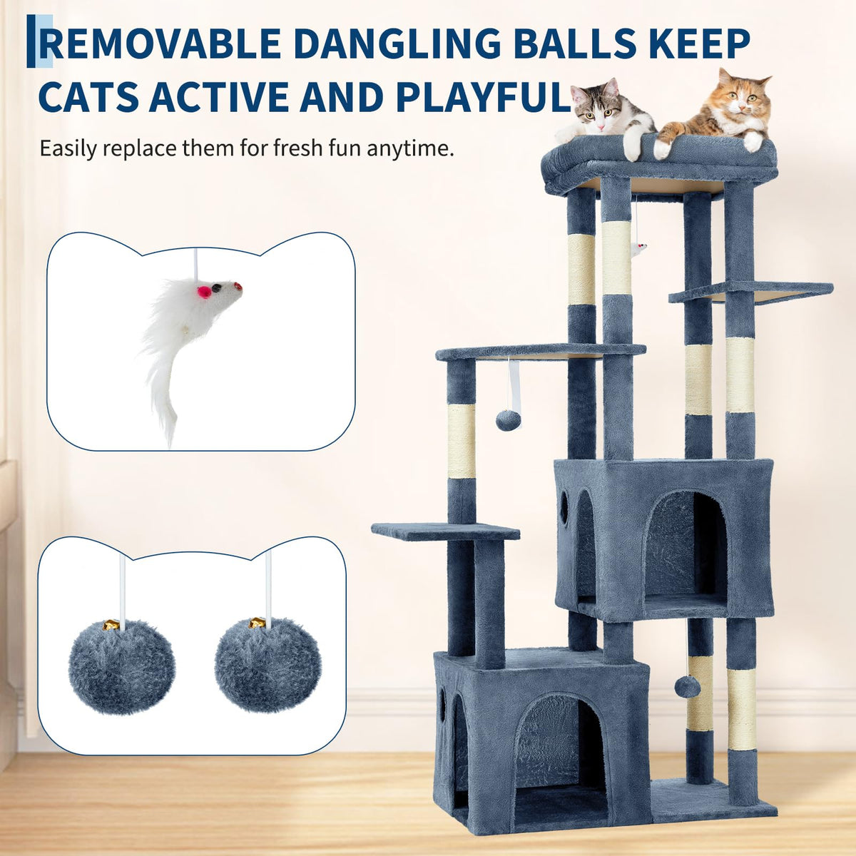 OUTLANE Pet Activity Structure in Light blue, Light Blue
