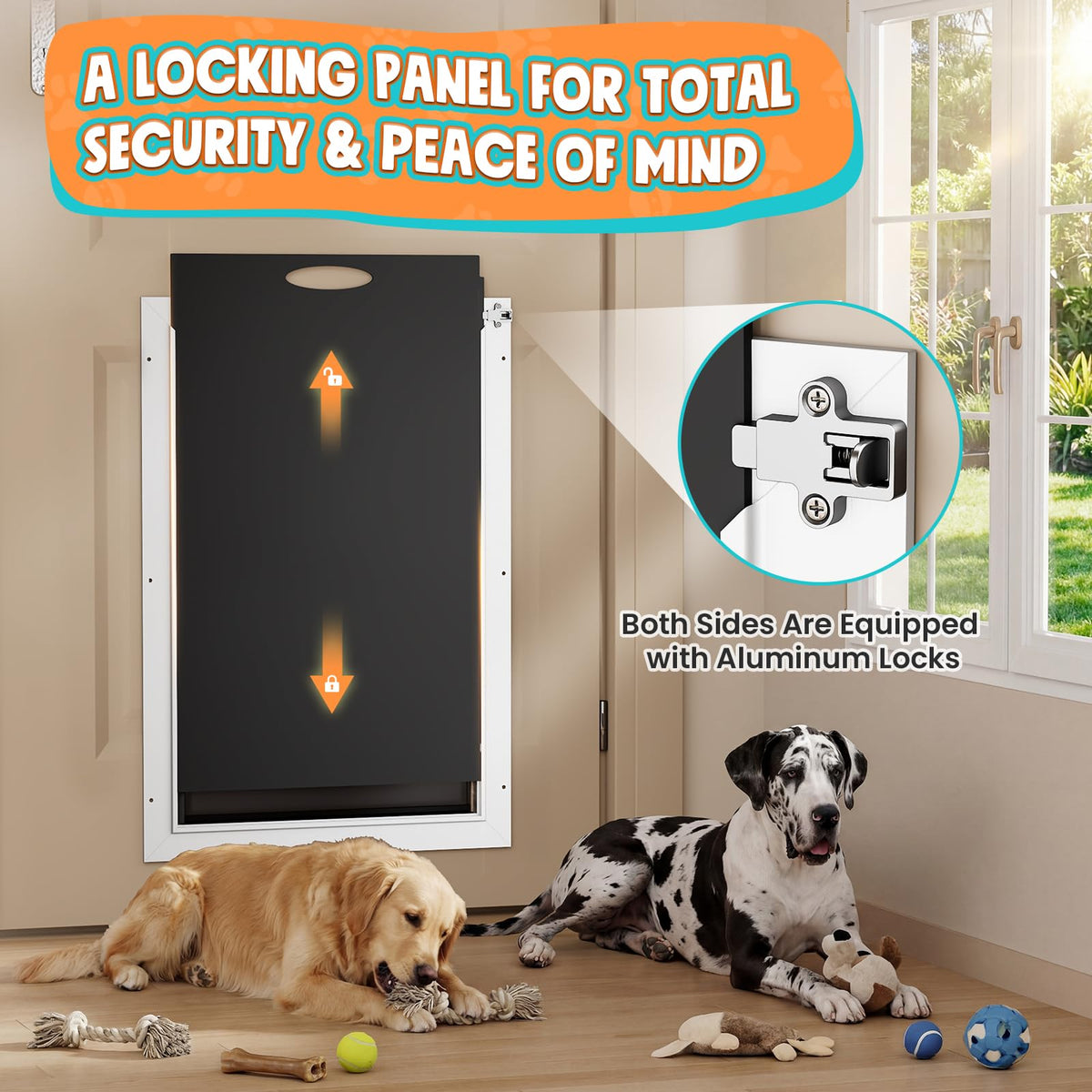 Tiylibe Pet Door in XLarge, White