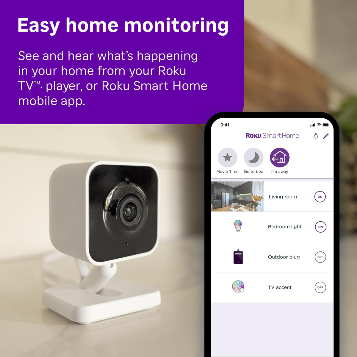 Roku Security Camera in 1 Pack