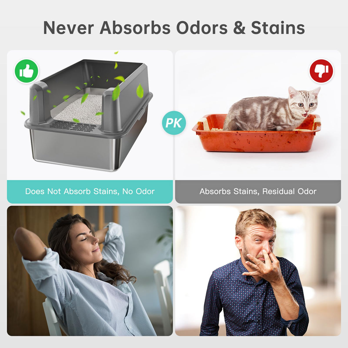 WoofiGo Litter Box in X-Large, 5 - Dark Gray (Pack of 1)