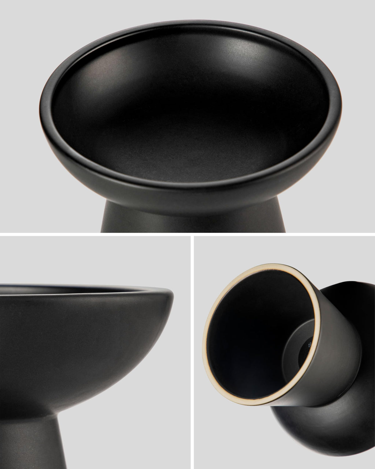 vancasso Pet Feeder in Black