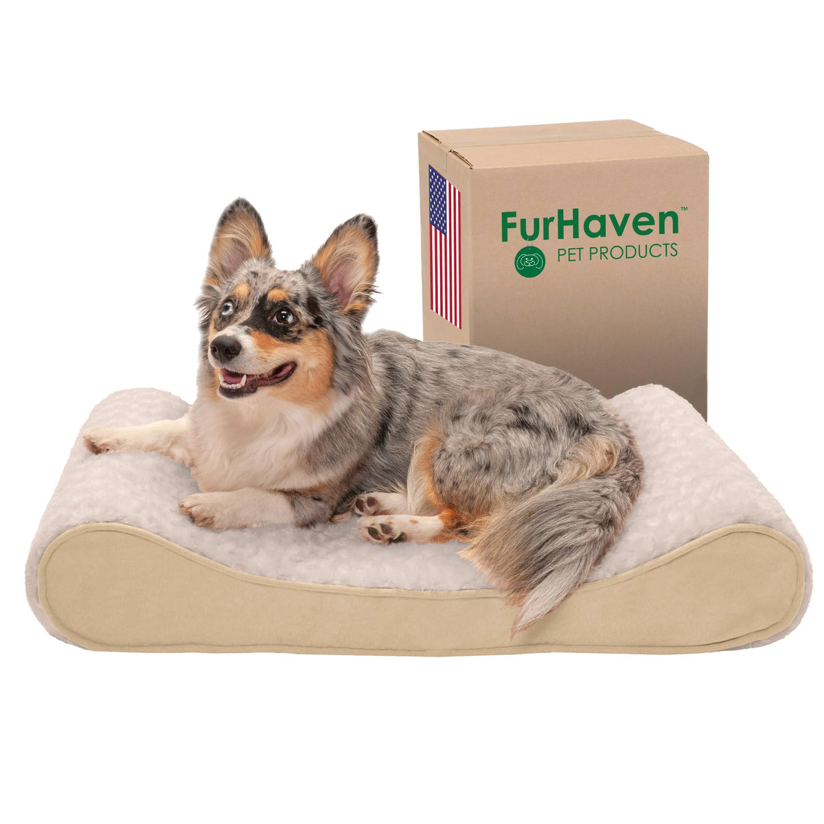 Furhaven Pet Bed Mat in Medium, Ultra Plush (Cream)