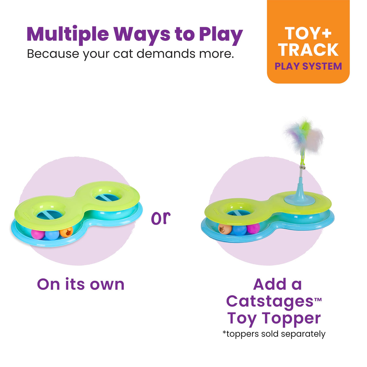 Catstages Pet Toy in One-Size, Infinity Track