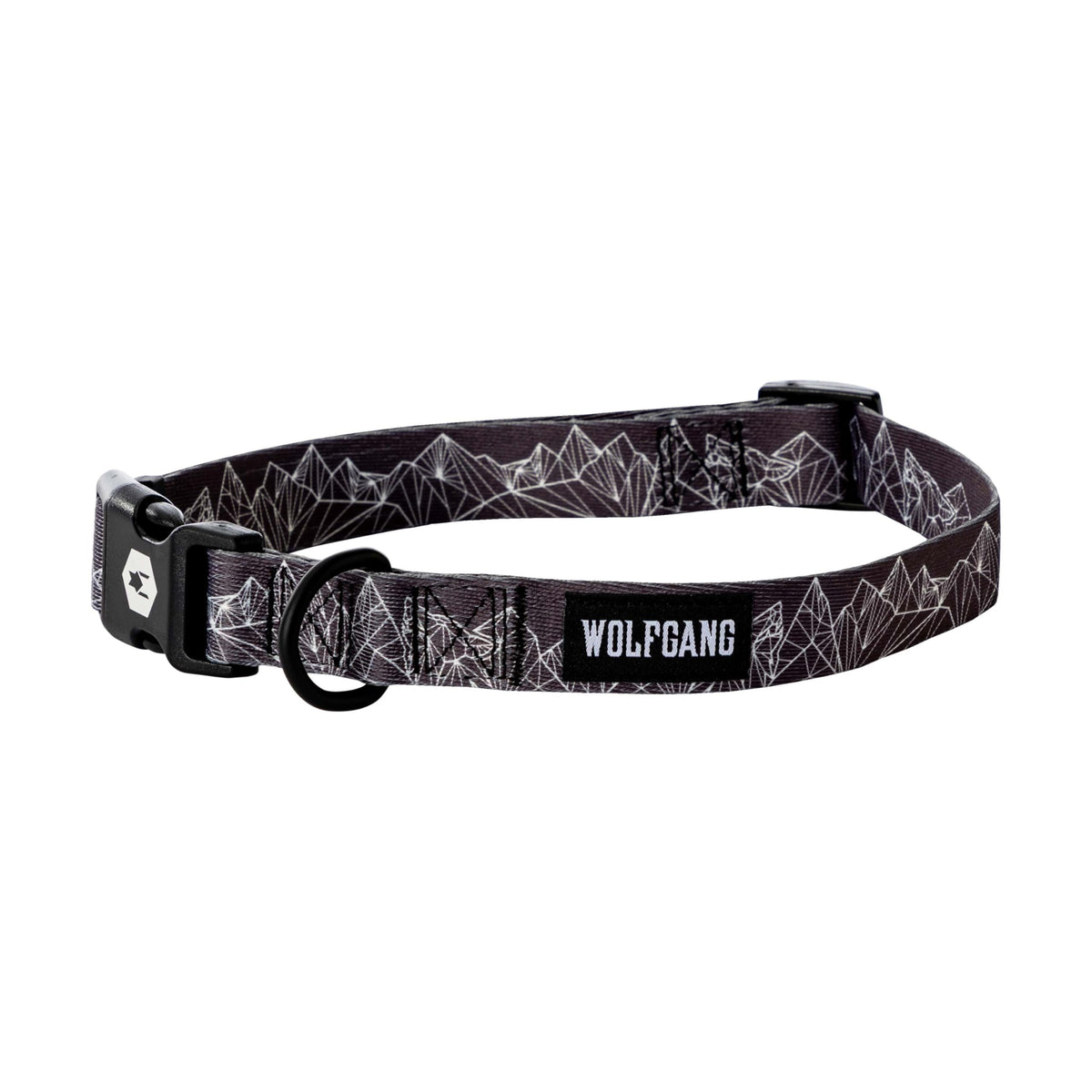 Wolfgang Man & Beast Animal Collar in Small (5/8 Inch x 8-12 Inch), WolfMountain Print