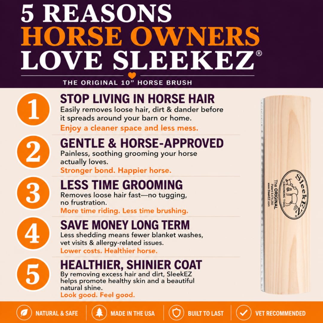 SleekEZ Hair Brush in 10 Inch, Multi-colored