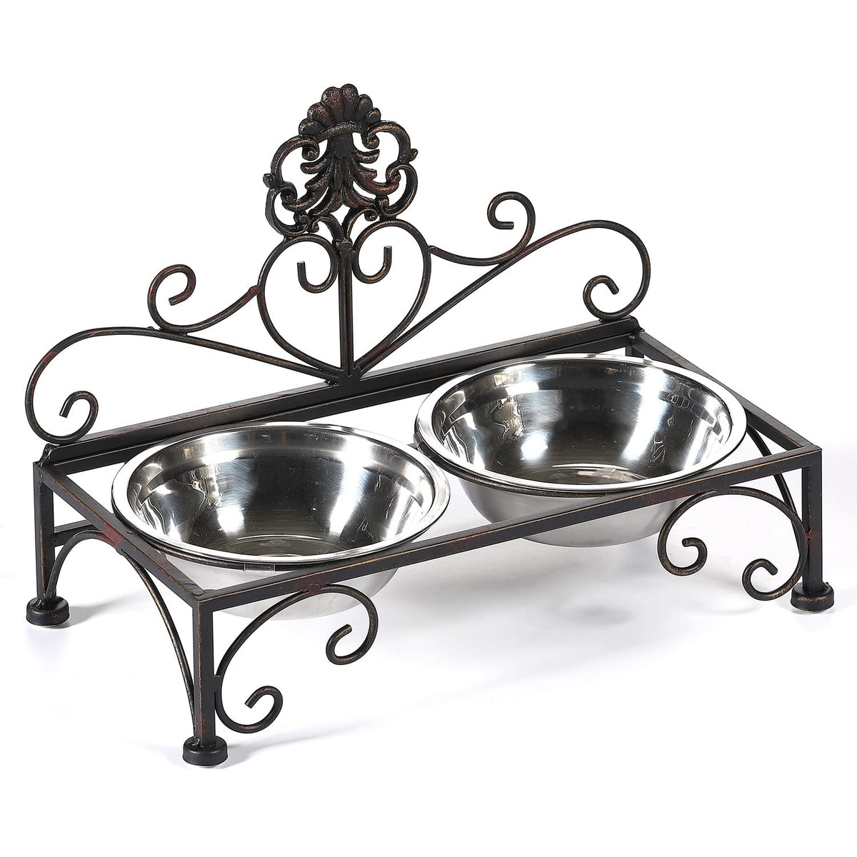 Aifeorzo Pet Feeder in 3.54" Height Black, black
