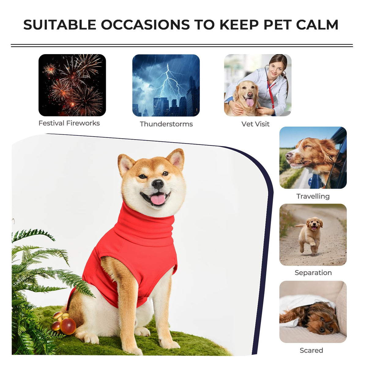 Haloumoning Pet Apparel in X-Small, Red