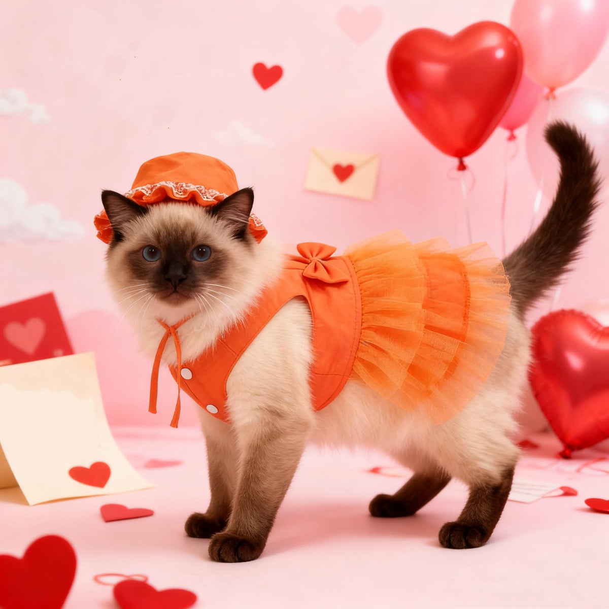 apott Pet Apparel in Small, Orange