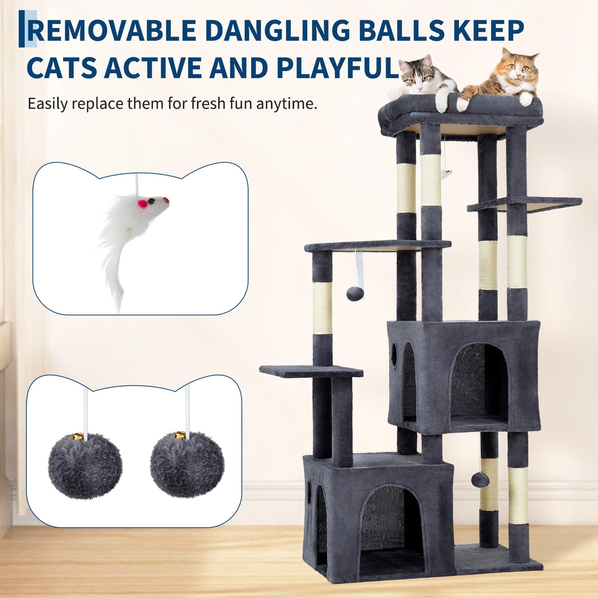 OUTLANE Pet Activity Structure in Dark gray, Dark Gray