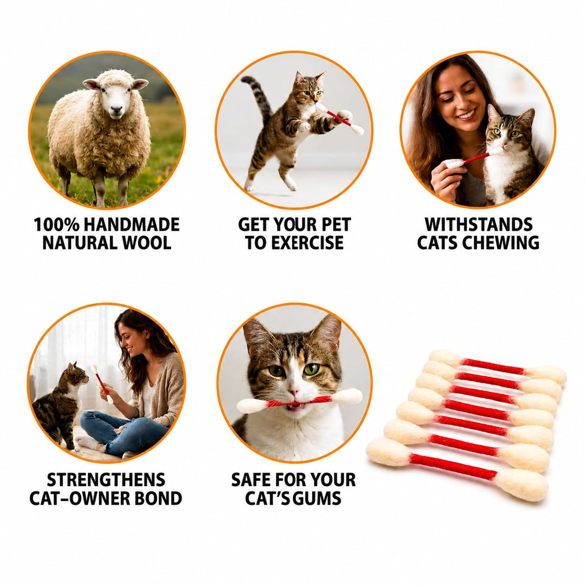 Glaciart One Pet Toy in Regular, Red Swabs