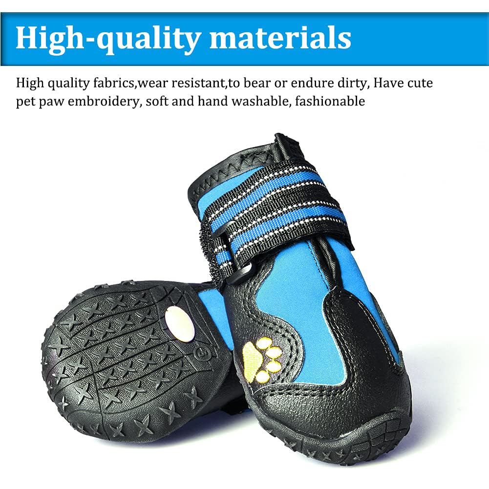 CovertSafe& Paw Hoof Protector in Size 1: （2.3''x1.6'')(L*W) for 10-23 lbs, Blue