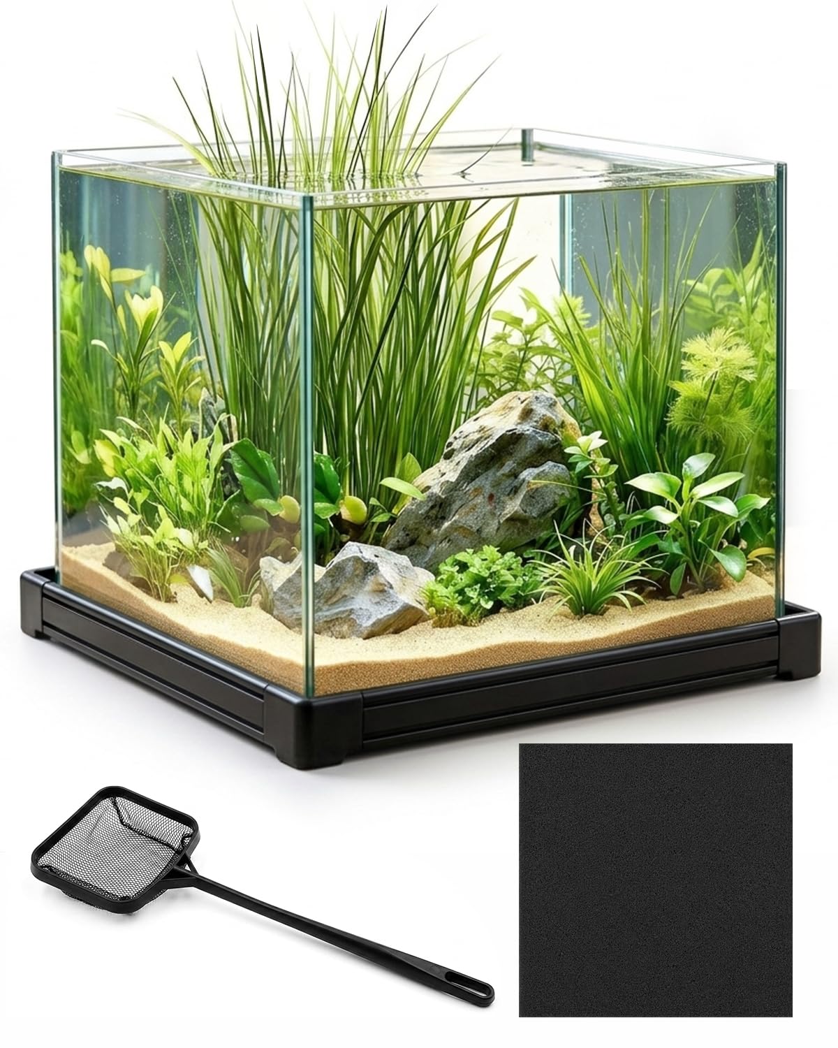minilake Vivarium in 7 Gallon Cube, Transparent