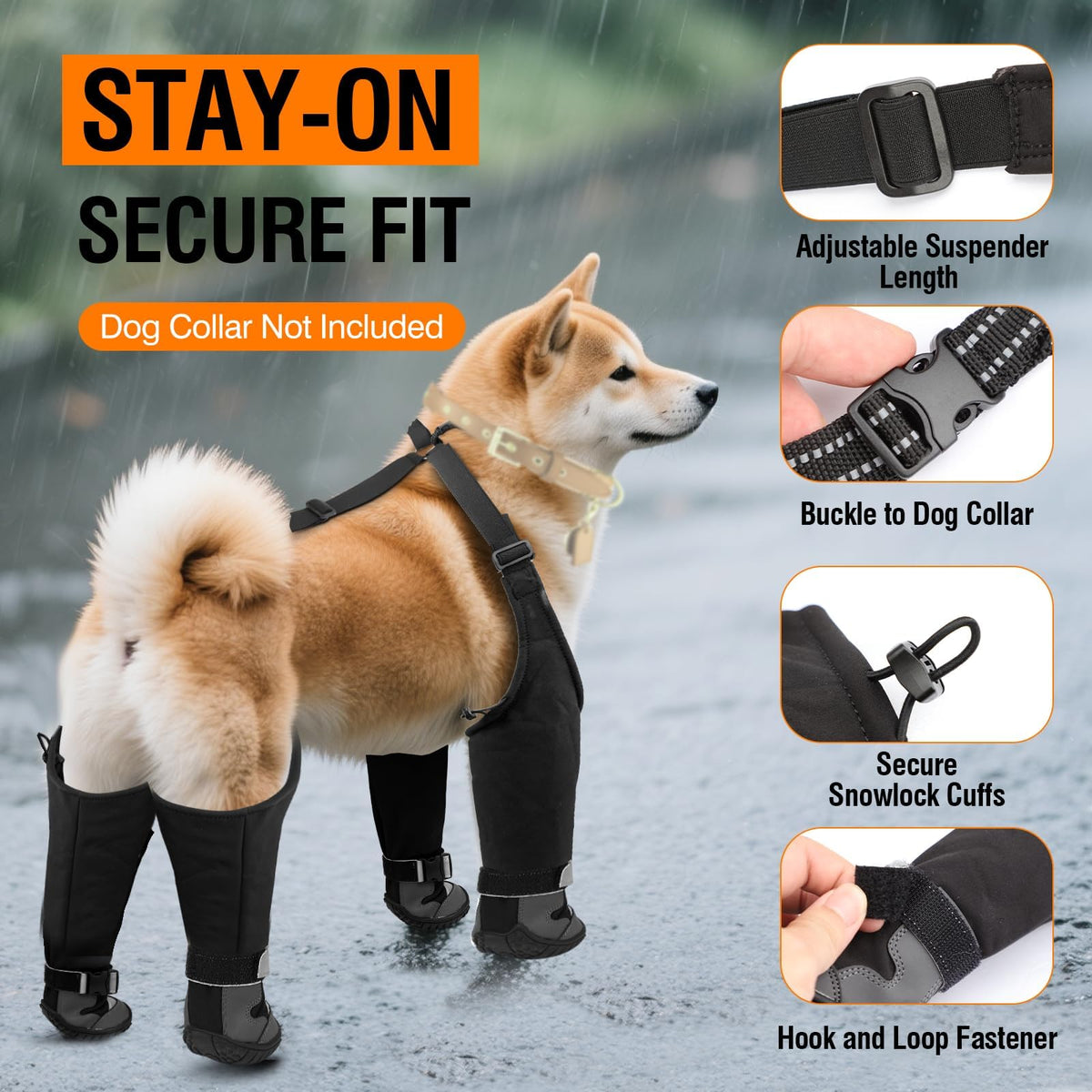 Giiyoe Paw Hoof Protector in 1, Black